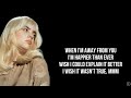 Billie Eilish - HAPPIER THAN EVER (Lyrics)