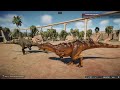 allosaurus vs albertosaurus carnotaurus baryonyx u0026 suchomimus jwe 2 4k 60fps