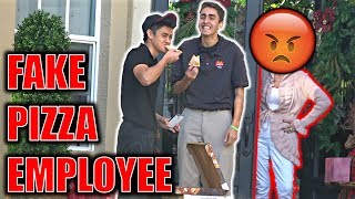 FAKE PIZZA DELIVERY EMPLOYEE PRANK!