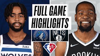 TIMBERWOLVES at NETS | FULL GAME HIGHLIGHTS | December 3, 2021
