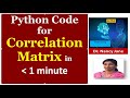 CORRELATION MATRIX Visualization in Python