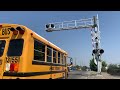 up 8184 stack train u0026 up 2566 grain train meet e. alpine avenue railroad crossing stockton ca