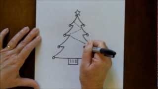 How to Draw a Christmas Tree Simple Drawing Tutorial for Beginners