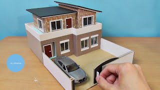 Cardboard House Model Making | DIY Mini House design