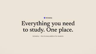 Scholarly - Everything you need to study