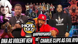 BATTLE RAP: DNA Vs CHARLIE CLIPS As Violent Ken Vs Evil Ryu Who Won? | HipHopGamer SF6