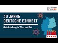 30 Jahre Deutsche Einheit - Gleichstellung in West- und Ostdeutschland