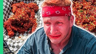 10 wings | 5 minutes!!! IMPOSSIBLE Food Challenges in the USA! (worst day of my