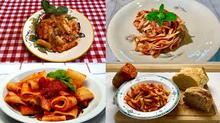 4 Ricette Primi Classici Italiani Tradizionali Gustosi  - Pasta 4 Tasty Italian Classics  Recipe