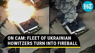 Russia Burns Over 30 Ukrainian Howitzers In Single Shot; Dramatic Strike Caught On Camera