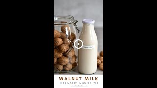 How to make walnut milk with just TWO ingredients and a blender!