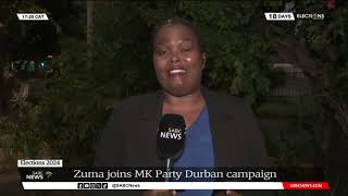 Zuma joins MK Party Durban campaign