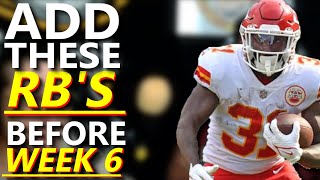 ADD THESE RUNNING BACKS ON WAIVER WIRE WEEK 6 | FANTASY FOOTBALL 2021 |