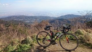 【自転車車載】１２月の六甲山　ダウンヒルはやはり激寒　ロードバイク