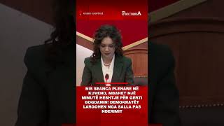 Nis seanca plenare në Kuvend, mbahet një minutë heshtje për Gerti Bogdanin! Demokratët largohen...