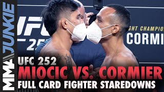 UFC 252 full fight card faceoffs from Las Vegas