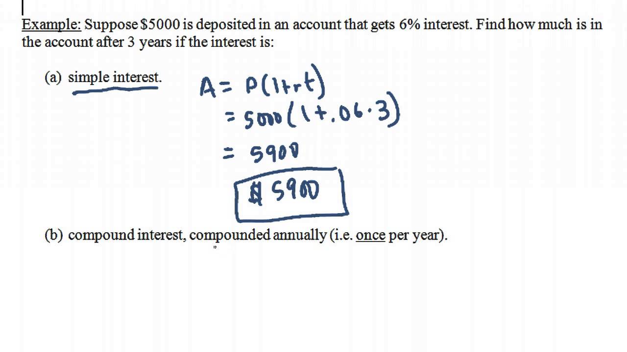 Continuously Compounded Interest Formula - YouTube