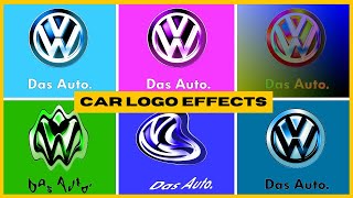 (PARODY) NEW \u0026 OLD VOLKSWAGEN DAS AUTO LOGO ANIMATION IN DIFFERENT EFFECTS -  CAR LOGO EDIT PART 11