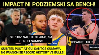 Hindi mu napansin itong ginawa ni Brandin Podziemski kuntra Bulls! Solid ang Post-Gui Santos Duo!