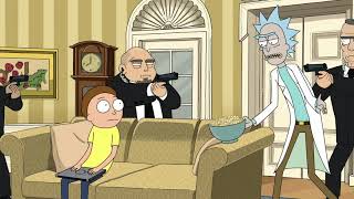 Rick and Morty in the Oval Office