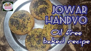 Oil free Jowar Handvo | Spicy Millets muffins