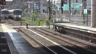 大和路線高井田駅快速上り通過＆快速下り通過