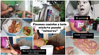 VLOG/FIZEMOS COXINHA E BOLA MISTA+A PANELA \