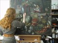 uncovering the original beauty of a flemish oil painting stage 5