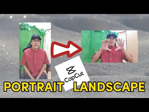 How to Convert a Vertical Video to A Landscape Video in Capcut - Edit Tutorial