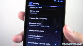Face Unlock New Features On Android 4 1 Jelly Bean
