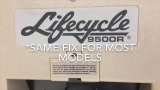 Fix a Life Fitness Lifecycle stationary bike that will not power up