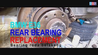 BMW E36 rear wheel bearing replacement