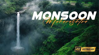 Monsoon Wonderland #maharashtra in 4K | Cinematic Journey through Maharashtra's Waterfalls 2023.