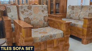 🔥❤️আকর্ষণীয় দামে  কিনুন  টাইলস মডেল সোফা সেট | Chittagong Teak Furniture 🔥❤️