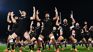 Dane Coles leads the All Blacks haka for the first time