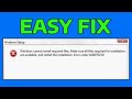 How To Fix Windows Cannot Install Required File Error 0x80070015 0x8007025d