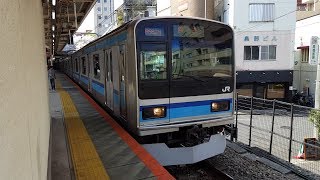 E231系 八ミツK1編成 三鷹駅到着～引き上げ～入区 '19.04.06