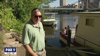 Minneapolis park board cuts power to two houseboats off Nicollet Island | FOX 9 KMSP