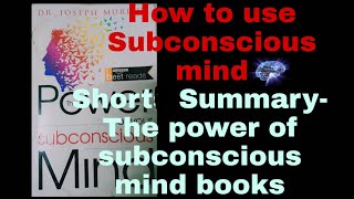 Short Summary "The Power of Your Subconscious Mind🧠 | Part-2 Miracle 😮 #books