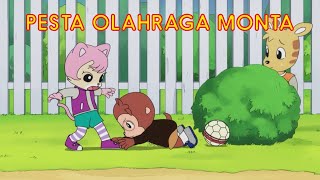 PESTA OLAHRAGA MONTA | Kartun Anak Bahasa Indonesia | Shimajiro Bahasa Indonesia