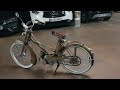 mobylette motobecane av31 luxe de 1953 avec son moteur en fonctionnement.