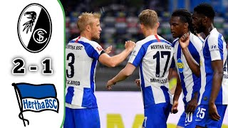 SC Freiburg vs Hertha Berlin 2-1 - All Goals & Highlight Resumen 2020