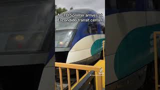 NCTD Sprinter arrives at Escondido transit center 6/24/2024