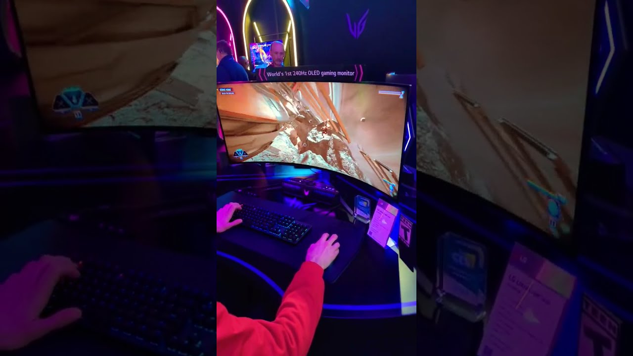 240Hz OLED Gaming Monitor. World's First! CES 2023
