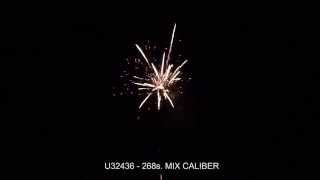 Fajerwerki U32436 Bateria/Cake 268s. MIX CALIBER Triplex