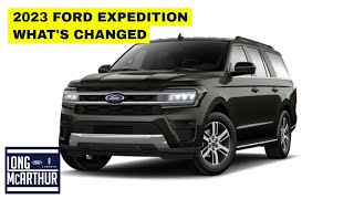 Changes to the 2023 FORD EXPEDITION