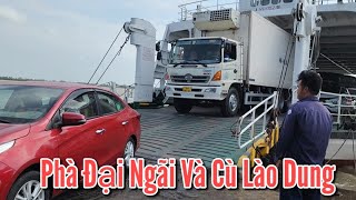 Cảnh thót tim đi phà đại ngãi và phà cù lao dung đi qua trà vinh