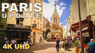 Paris Walking - Around Église Saint-Séverin and Notre Dame de Paris [4K]