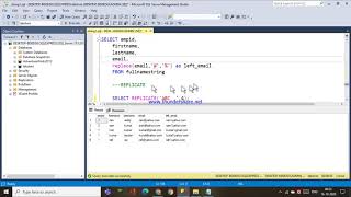 66.REPLACE,REPLICATE,REVERSE,SPACE FUNCTIONS IN SQL - TELUGU