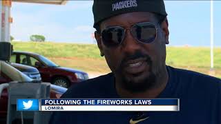 Where are fireworks legal in Wisconsin?